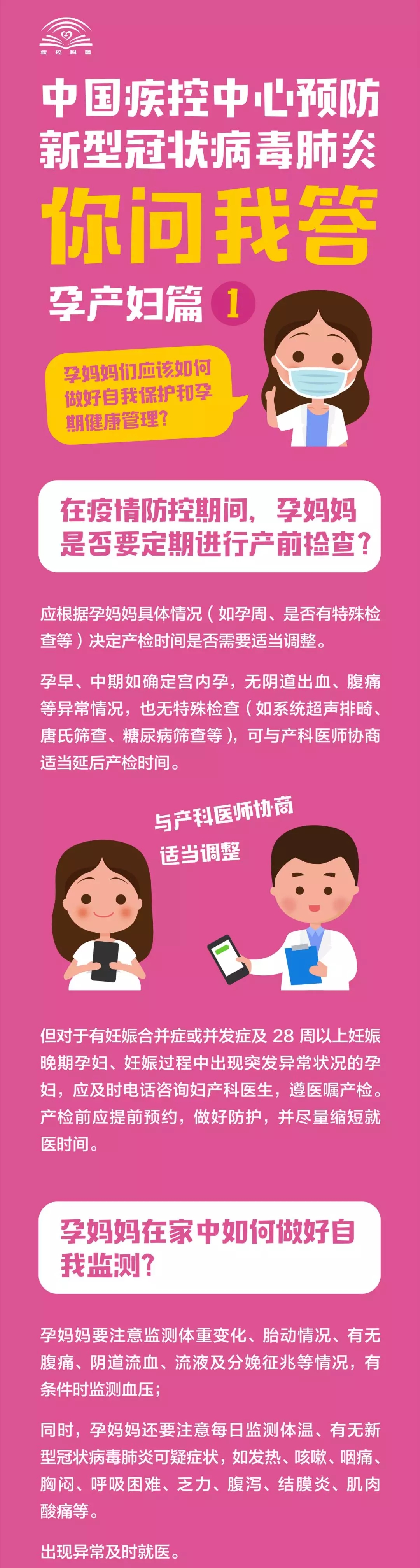 中国疾控中心预防新型冠状病毒肺炎 你问我答（孕产妇篇1）